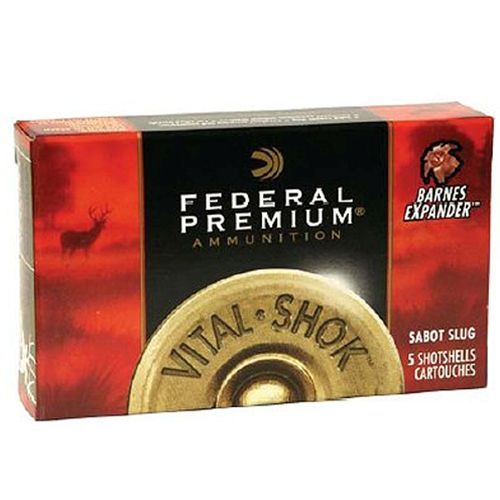 Federal Cartridge Vital-Shok Medium Game .12 Gauge (2.75") Slug (Truball) Lead (5-Rounds) - PB12DPRS