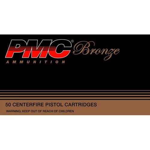 PMC Ammunition Bronze .40 S&W Full Metal Jacket, 165 Grain (50 Rounds) - 40D