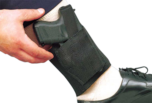 Desantis Gunhide Apache Right-Hand Ankle Holster for Small Revolvers in Black (2") - 062BASRZ0