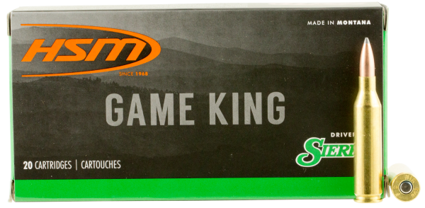 HSM Hunting Shack Game King .243 Winchester Spitzer Boat Tail, 100 Grain (20 Rounds) - 24317N