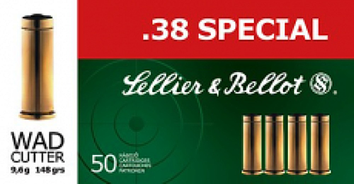 Magtech Ammunition .38 Special Lead Flat Nose, 158 Grain (50 Rounds) - SB38L