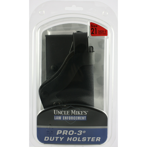 Uncle Mike's Pro-3 Left-Hand Belt Holster for Glock 17, 19, 22, 23, 31 in Black Kodra Nylon - 35212