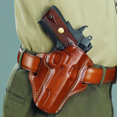 Galco International Combat Master Left-Hand Belt Holster for 1911 in Tan (5") - CM213