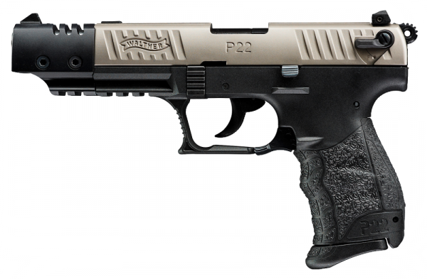 Walther P22-CA .22 Long Rifle 10+1 3.42" Pistol in Two Tone Tenifer Black - 5120336