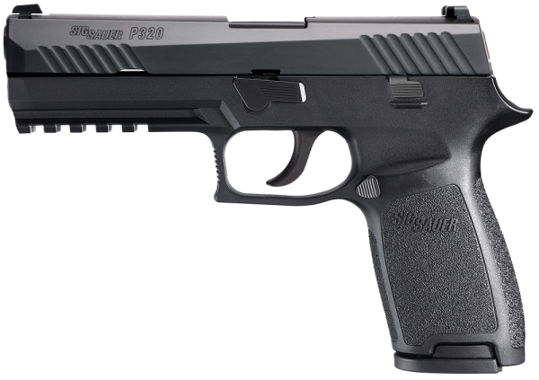 Sig Sauer P320 Full Size 9mm 17+1 4.7" Pistol in Black Nitron (SIGLITE Night Sights) - 320F9BSS