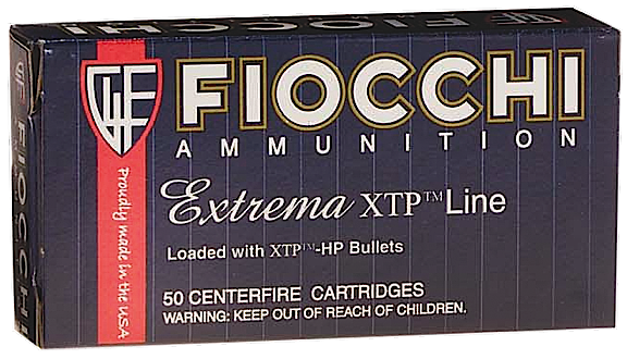 Fiocchi Ammunition 9mm XTP Jacket Hollow Point, 124 Grain (25 Rounds) - 9XTPC25