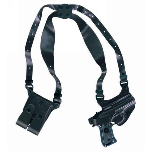 Shoulder Holster  Shoulder Holster Black Finish Fits GLOCK 17, 19, 22, 23, 26, 27, 31, 32, 33, 34, 35 - B804-G17