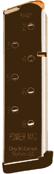 Chip McCormick .45 ACP 8-Round Steel Magazine for Government/Commander 1911 - 14132