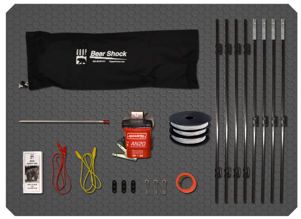 UDAP BEF Bear Shock Electric Fence with Storage Bag