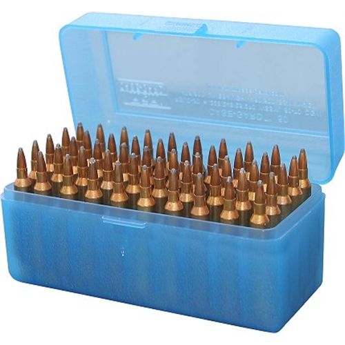 MTM 50 Round Blue Large Rifle Ammo Box RLLD5024