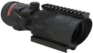 Trijicon TA648A ACOG 6x 48mm Obj 2.7" Eye Relief Red Chevron Shape Black