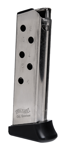 Walther .380 ACP 6-Round Steel Magazine for Walther PPK - 2246010