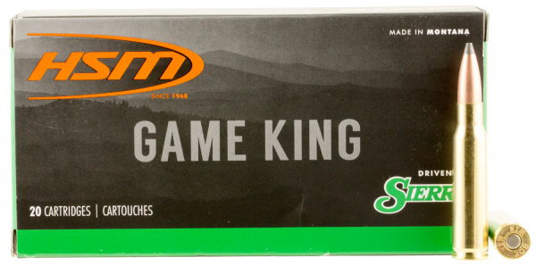 HSM Hunting Shack Game King .308 Winchester/7.62 NATO Spitzer Boat Tail, 165 Grain (20 Rounds) - 30842N