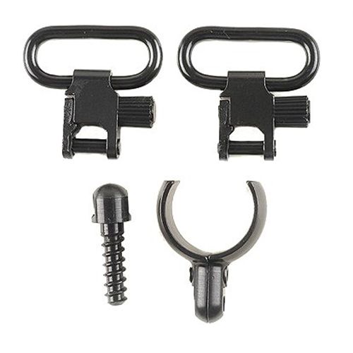 Uncle Mike's 1" Black Quick Detach Sling Swivel For Most 12 Gauge Shotguns 15932