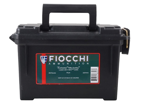 Fiocchi Ammunition Extrema .223 Remington/5.56 NATO V-Max, 40 Grain (200 Rounds) - 223FHVB