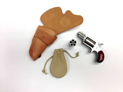 North American Arms Mini-Revolver .22 Winchester Magnum 5-Shot 1.625" Revolver in Stainless (Cap & Ball Kit) - NAA-22M-CBK