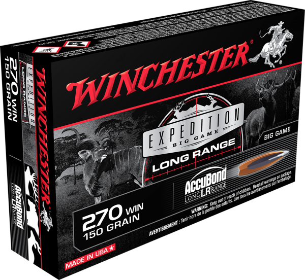 Winchester Expedition .270 Winchester AccuBond, 150 Grain (20 Rounds) - S270LR