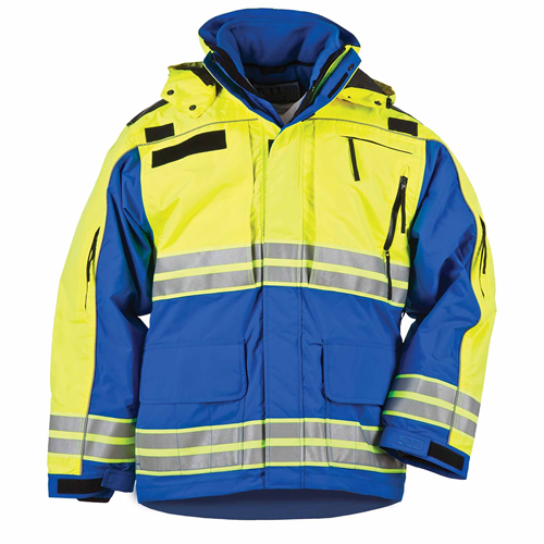 5.11 Tactical First Responder Hi-Vis Men's Full Zip Jacket in Royal Blue - 2X-Large