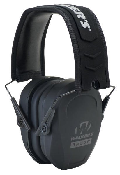 Walkers Game Ear GWPRSMPAS Razor Slim Passive Earmuff Black