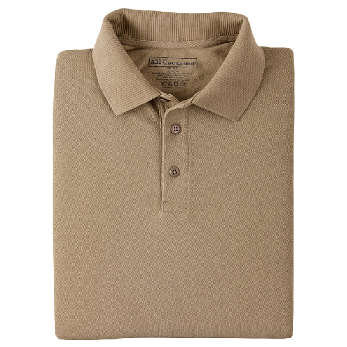 5.11 Tactical Utility Men's Short Sleeve Polo in Silver Tan - Medium