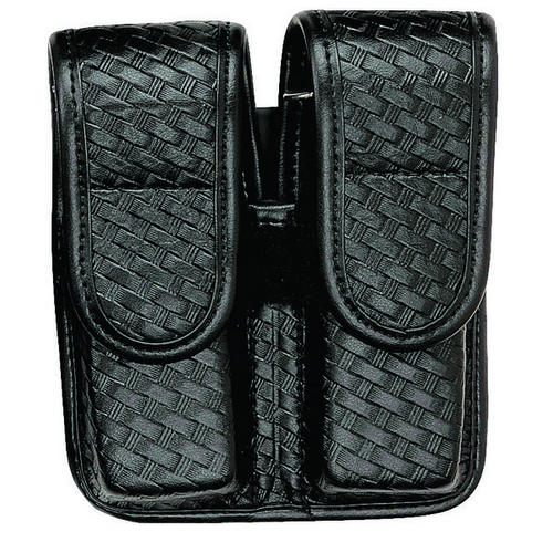 Bianchi Accumold Double Magazine Pouch Magazine Pouch in Basket Weave Black - 25341