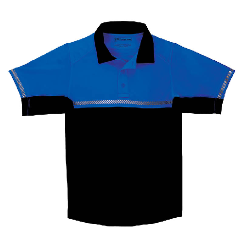 5.11 Tactical Bike Patrol Men's Short Sleeve Polo in Royal Blue - Medium