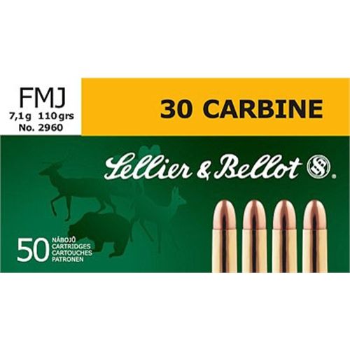 Magtech Ammunition Training .30 Carbine Full Metal Jacket, 110 Grain (50 Rounds) - SB30A