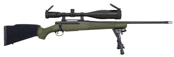 Mossberg 27924 Patriot Night Train Bolt 308 Win/7.62 NATO 22" 5+1 Synthetic OD Green Stk Blued