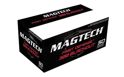 Magtech Ammunition First Defense .300 AAC Blackout Flat Base Hollow Point, 115 Grain (50 Rounds) - 300BLKB