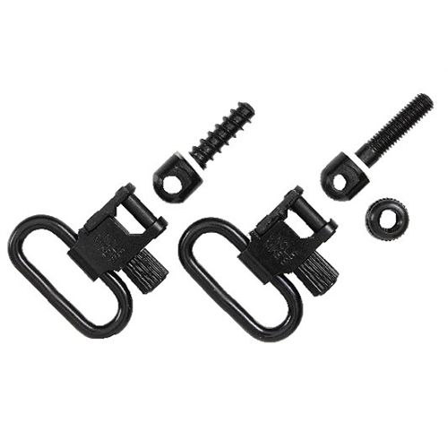 Uncle Mikes 1" Black Quick Detach Sling Swivels 10012