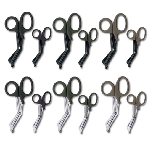 TAC MED EMS Shears Handle Color: Black Option: 7Â¼  All Black Blades