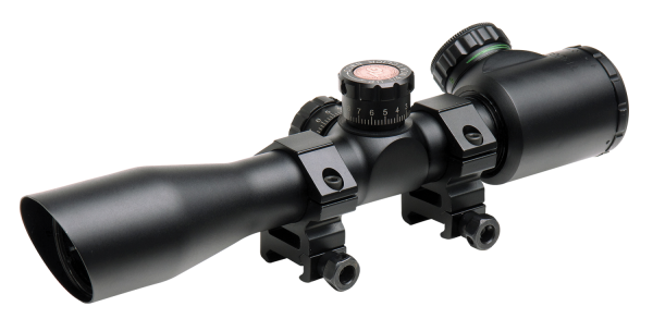 Truglo Tru-Brite 4x32x32mm Riflescope in Black (Illuminated Mil-Dot, 3 Color) - TG8504TL