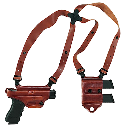 Galco International Miami Classic Right-Hand Shoulder Holster for Springfield XD in Brown (4") - MCII446