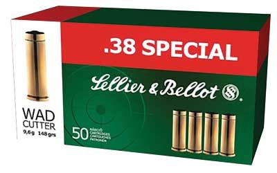 Magtech Ammunition .38 Special Wadcutter, 148 Grain (50 Rounds) - SB38B