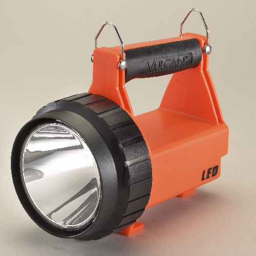 FIRE VULCAN LED WITHOUT CHARGE  C4 LED Technology, impervious to shock with a 50,000 hour lifetime Two ultra- bright blue LEDs Strobe and Steady Modes up to 80,000 candela (peak Beam Intensity) Run times are up to 3 hrs with steady high LED & taillights;