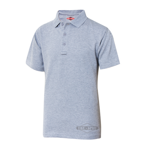 Tru Spec 24-7 Men's Short Sleeve Polo in Heather Grey - Medium