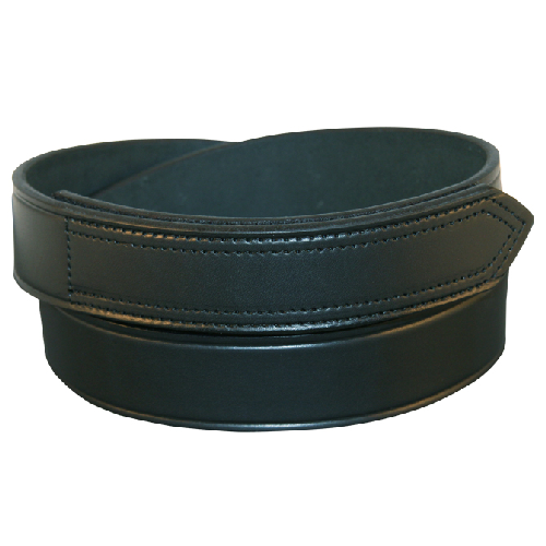 Boston Leather Velcro Tip Garrison Belt in Black Basket Weave - 36