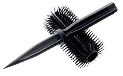 Cold Steel Honey Comb, 8.25" Defense Tool, Dagger, Black, Zytel, Hair Brush 92hc