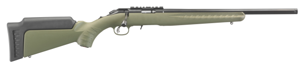 Ruger Standard with Threaded Barrel ODG .17 HMR 9-Round 18" Bolt Action Rifle in Alloy Steel - 8336