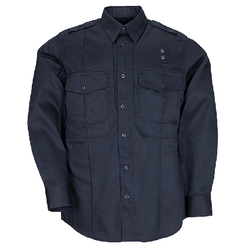 5.11 Tactical PDU Class B Men's Long Sleeve Uniform Shirt in Midnight Navy - 2X-Large