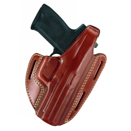 Three Slot Pancake Holster Three Slot Pancake Holster Chestnut Brown Finish Fits GLOCK 19, 23, 32 - 803-G19