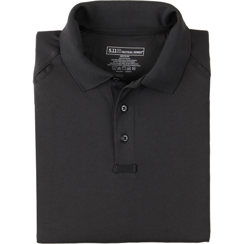 5.11 Tactical Performance Men's Short Sleeve Polo in Black - 2X-Large