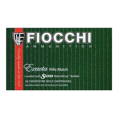 Fiocchi Ammunition Exacta Match Rifle .223 Remington/5.56 NATO Sierra MatchKing BTHP, 69 Grain (20 Rounds) - 223MKC