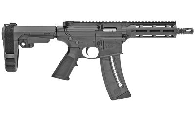 Smith & Wesson M&p 15-22 Pistol, Semi-automatic, Ar, 22lr, 8"barrel, Matte Black Finish, Sb Tactical Sba3 Brace, Polymer Receiver, Mlok Handguard, 1 Mag, 25rd 13321