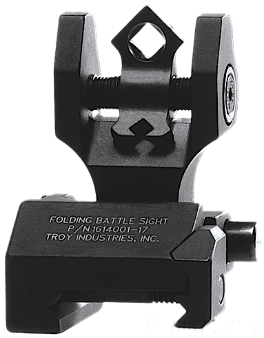 Troy DOARFBT00 Battle Sight Rear Di-Optic Aperture (DOA) Folding Universal Black