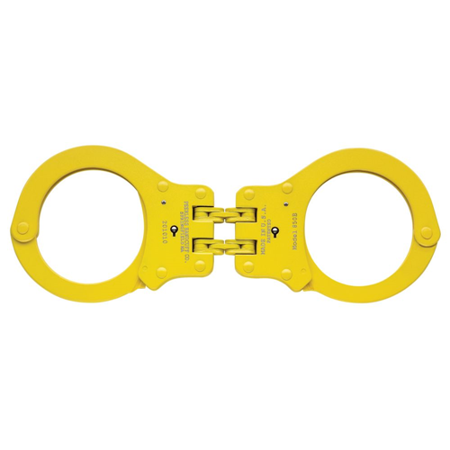 850CY Colored Hinged Handcuff, Yellow