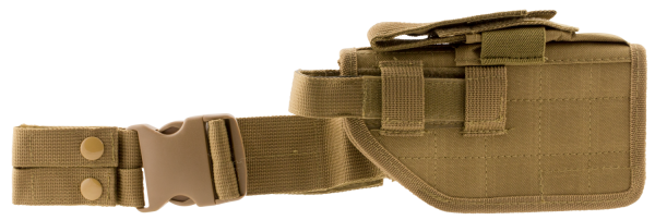 NCStar CVDLHOL2954T Drop Leg Universal Holster Tan Semi-Auto Pistols PVC Fabric Tan - CVDLHOL2954T