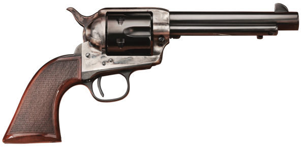 Taylors & Co The Smoke Wagon .45 Long Colt 6-Shot 4.75" Revolver in Blued (Deluxe) - 4109DE