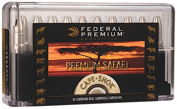 Federal Cartridge Cape-Shok Dangerous Game .370 Sako Magnum Woodleigh Hydro Solid, 286 Grain (20 Rounds) - P370WH