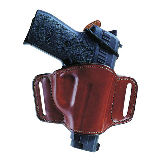 MINIMALIST BLK RH SZ14 COLT GO  105 Minimalist w/ Slots Holster For Small Frame Revolvers Small/Med/Large Frame Semiautos Minimalist design with elastic loop firearm retainer tab Suede lined with border stitching Belt slide design for a low profile look S